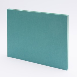 Post Bound Photo Album LEINEN jade | 32 x 22,5 cm, 20 sheet cream