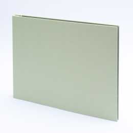 Post Bound Photo Album LEINEN celery green | 32 x 22,5 cm, 20 sheet cream