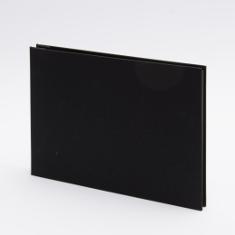 Post Bound Photo Album LEINEN black | 24 x 17,5 cm, 20 sheet black