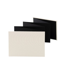 Leporello LEINEN cream | 18 x 13 cm, landscape format, for 14 photos black