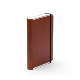 Notebook BASIC LEATHER light brown | A5, 144 sheet dot matrix