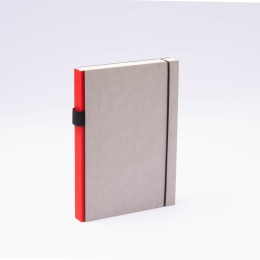 Notebook PURIST GREY red | A5, 144 sheet lined