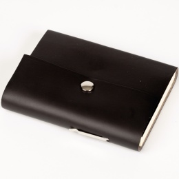 Notebook SCRIVO black | 12 x 16,5 cm, 144 sheet lined