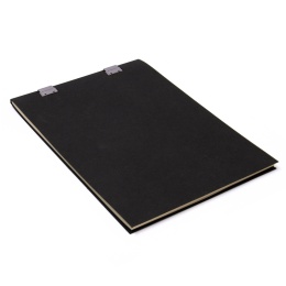Sketch Pad CLIPPER black | A4, 50 sheet blank, 120 g