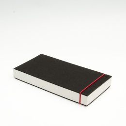 Sketchbook INSPIRATION elastic red | 21 x 10,5 cm, 96 sheet blank 120 g