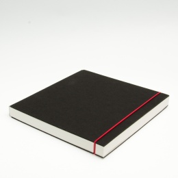 Sketchbook INSPIRATION elastic red | 21 x 21 cm, 96 sheet blank 120 g