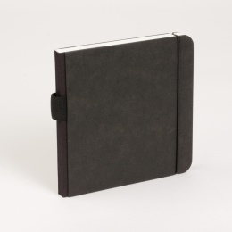 Notebook SCRIBBLE elastic black | 18 x 18 cm, 48 sheet blank