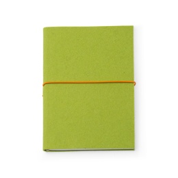 Weekly Planner + Notes FILZDUETT felt light green/elastic orange