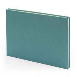 Post Bound Photo Album LEINEN jade | 32 x 22,5 cm, 20 sheet cream