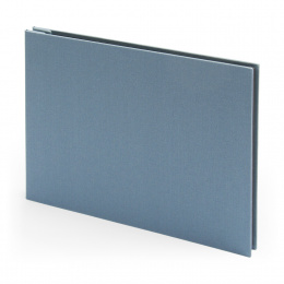 Post Bound Photo Album LEINEN night blue | 32 x 22,5 cm, 20 sheet black
