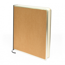 Guest Book BASIC light brown | 28 x 24 cm, 144 sheet blank