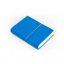 Daily Planner FILZDUETT felt dark turquoise/elastic green | 9 x 13 cm,  1 day/page