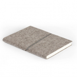 Week Planner FILZDUETT felt nature/elastic grey | 17 x 24 cm,  1 week/double page