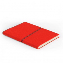 Week Planner FILZDUETT felt red/elastic grey | 17 x 24 cm,  1 week/double page