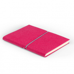 Week Planner FILZDUETT felt pink/elastic turquoise | 17 x 24 cm,  1 week/double page