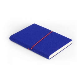 Week Planner FILZDUETT felt blue/elastic red | 12 x 16,5 cm,  1 week/double page