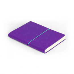 Week Planner FILZDUETT felt purple/elastic turquoise | 12 x 16,5 cm,  1 week/double page