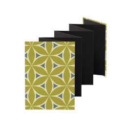 Leporello Album ALMA Devon | 13 x 18 cm, portrait format, for 14 photos black