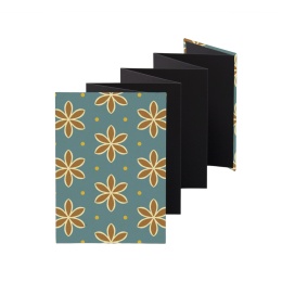 Leporello Album ALMA Avon Blue | 13 x 18 cm, portrait format, for 14 photos black