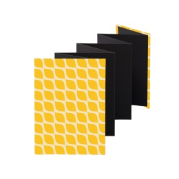 Leporello GINA Amalfi | 13 x 18 cm, portrait format, for 14 photos black