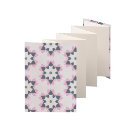 Leporello HENRIETTE Hiddensee | 13 x 18 cm, portrait format, for 14 photos cream