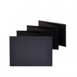 Leporello LEINEN black | 18 x 13 cm, landscape format, for 14 photos black