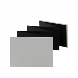 Leporello LEINEN light grey | 18 x 13 cm, landscape format, for 14 photos black