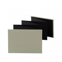 Leporello LEINEN olive | 18 x 13 cm, landscape format, for 14 photos black