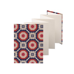 Leporello Album MARLIES Gripsholm | 13 x 18 cm, portrait format, for 14 photos cream