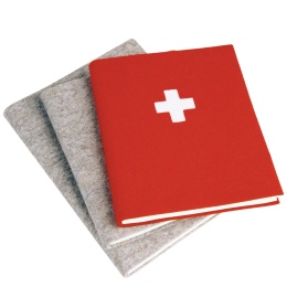 Notebook FILZBUCH grey | A 5, 144 sheet blank