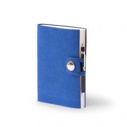 Notebook NOX with pen ultramarine | 12 x 16,5 cm, 144 sheet dot grid