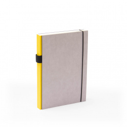 Notebook PURIST GREY yellow | A5, 144 sheet blank