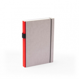 Notebook PURIST GREY red | A5, 144 sheet lined