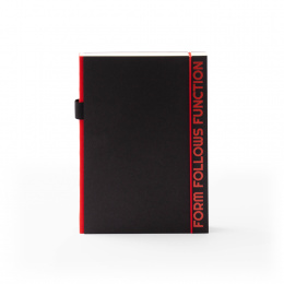 Notebook PURIST QUOTES red | A5, 144 sheet dot grid