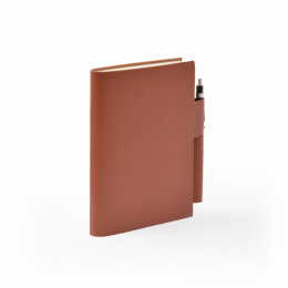 Notebook STILUS light brown | 12 x 16,5 cm, 144 sheet dot grid