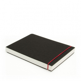 Sketchbook INSPIRATION elastic red | A 5, landscape, 96 sheet blank 120 g