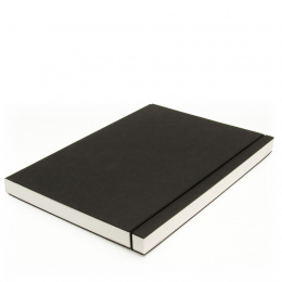 Sketchbook INSPIRATION elastic black | A 4, 96 sheet blank 120 g