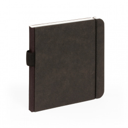 Notebook SCRIBBLE elastic black | 13 x 13 cm, 48 sheet blank
