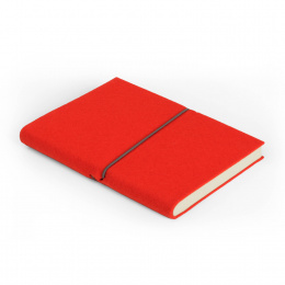 Weekly Planner + Notes FILZDUETT felt red/elastic grey